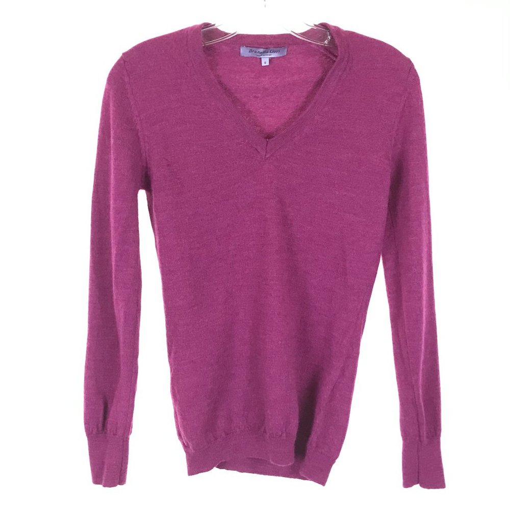 Small Brunella Gori V-Neck Merino Wool Sweater